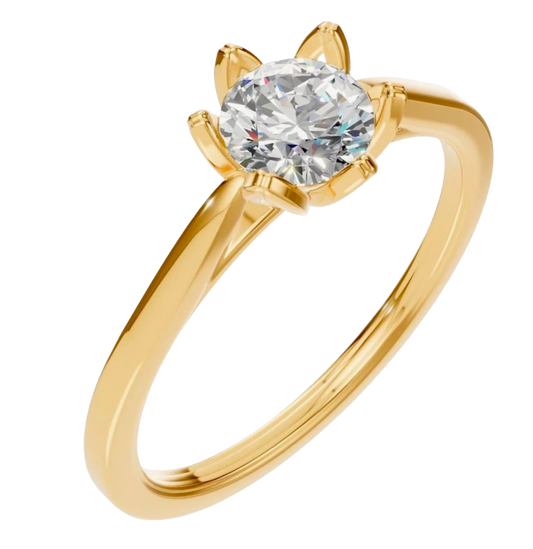 Flowers - 18kt golden ring