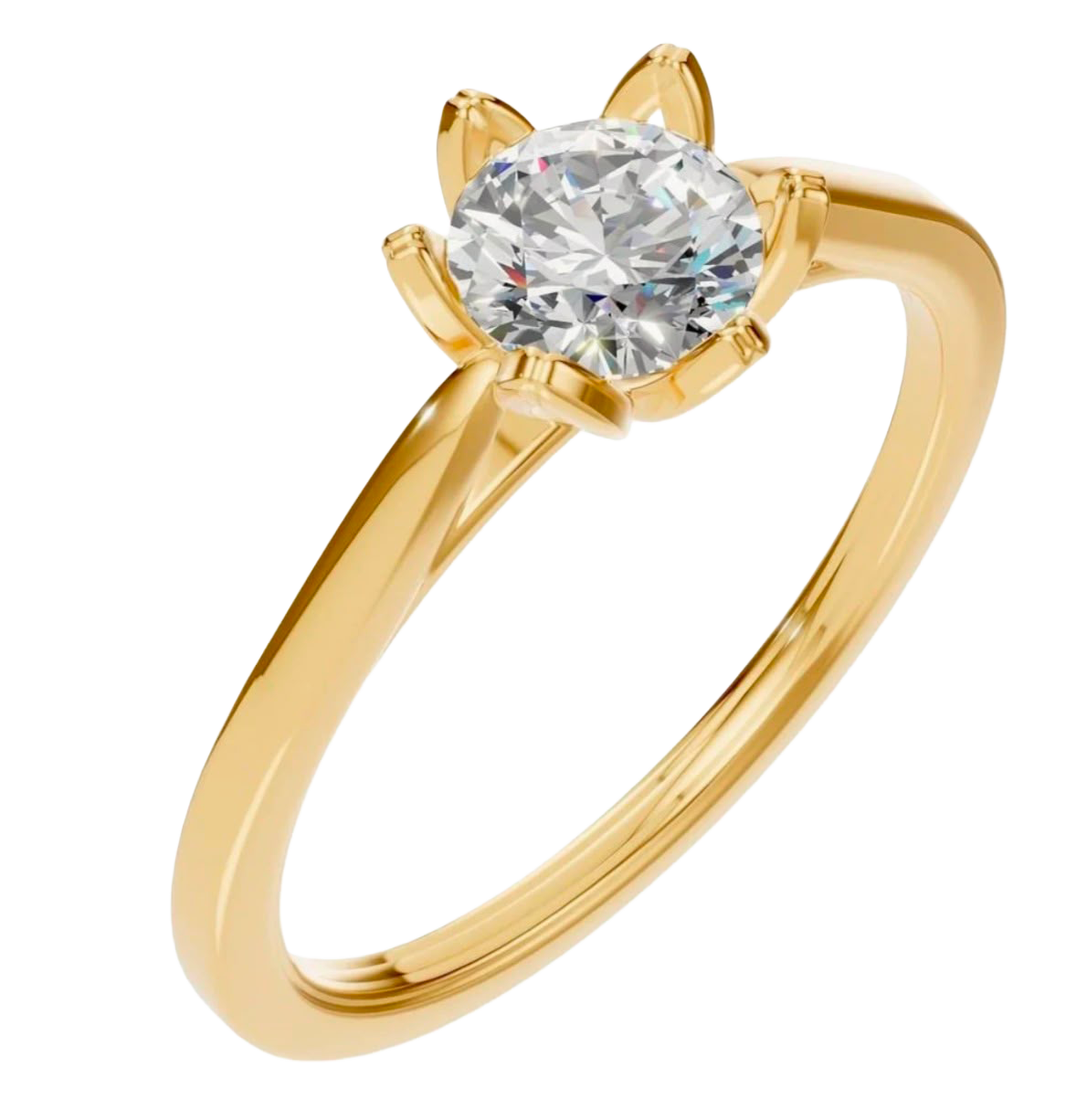Flowers - 18kt golden ring
