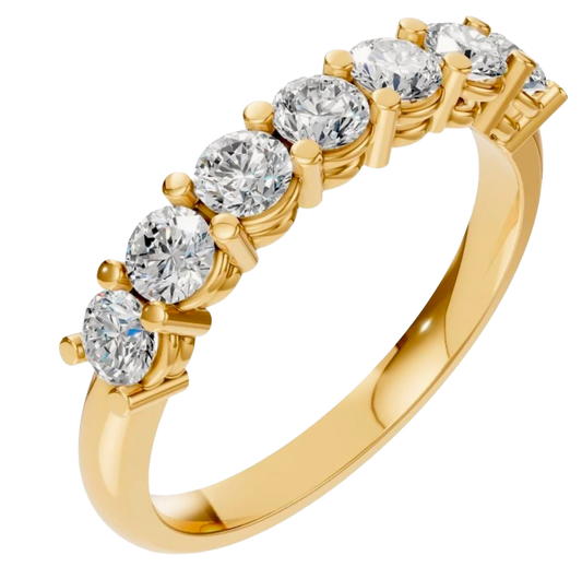 Lucky Seven - 18kt golden ring