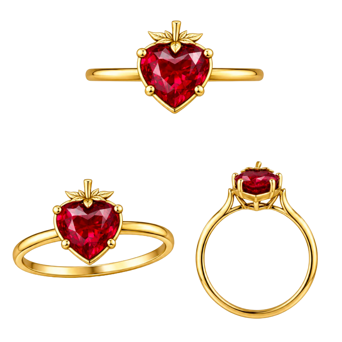 Sweet petite - 18kt golden ring