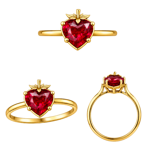 Sweet petite - 18kt golden ring