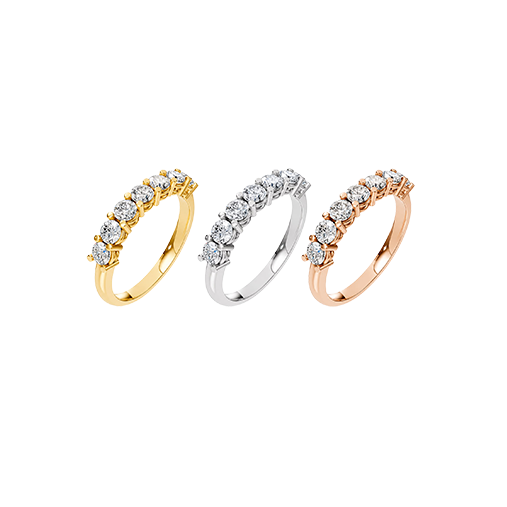 Lucky Seven - 18kt golden ring