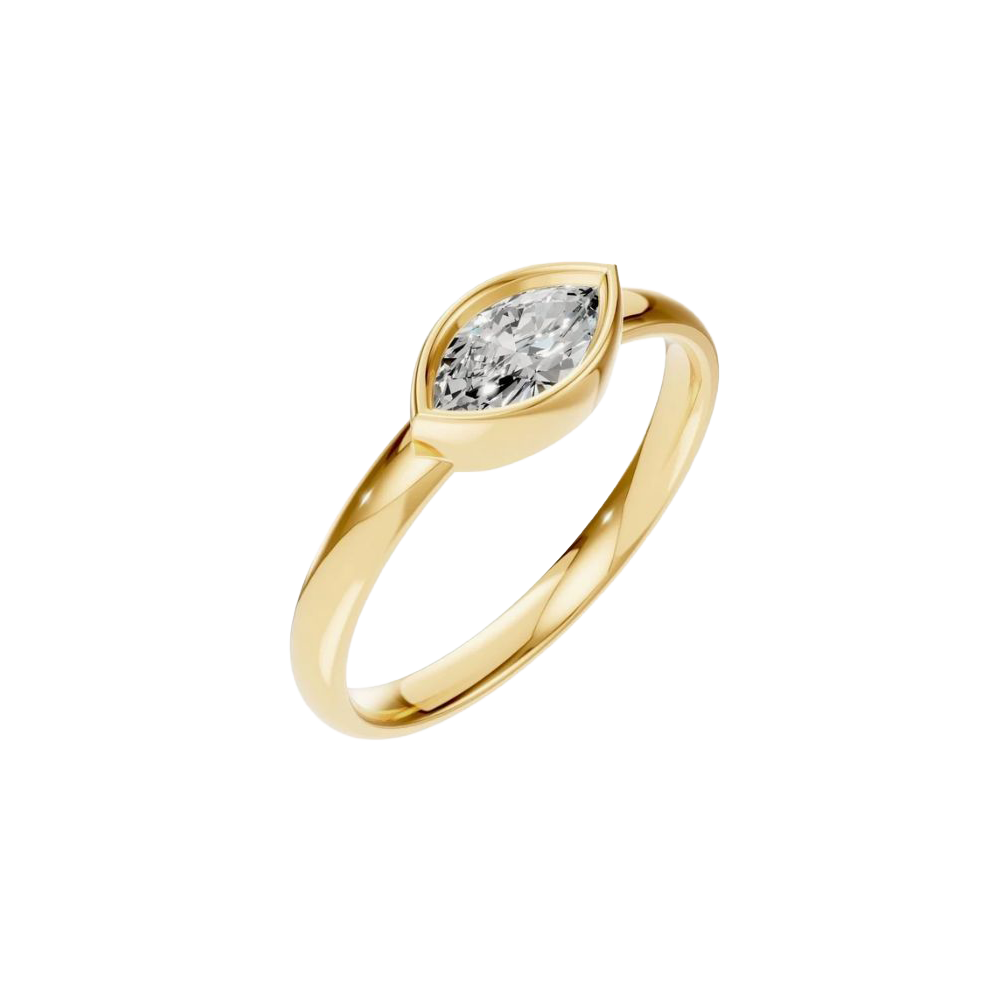 Diamond Eyes - 18kt golden ring