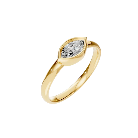 Diamond Eyes - 18kt golden ring